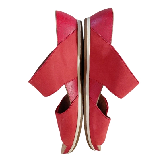 Dansko Vienna Red Double Strap Comfort Sandal Slide Size 8 - Picture 4 of 10